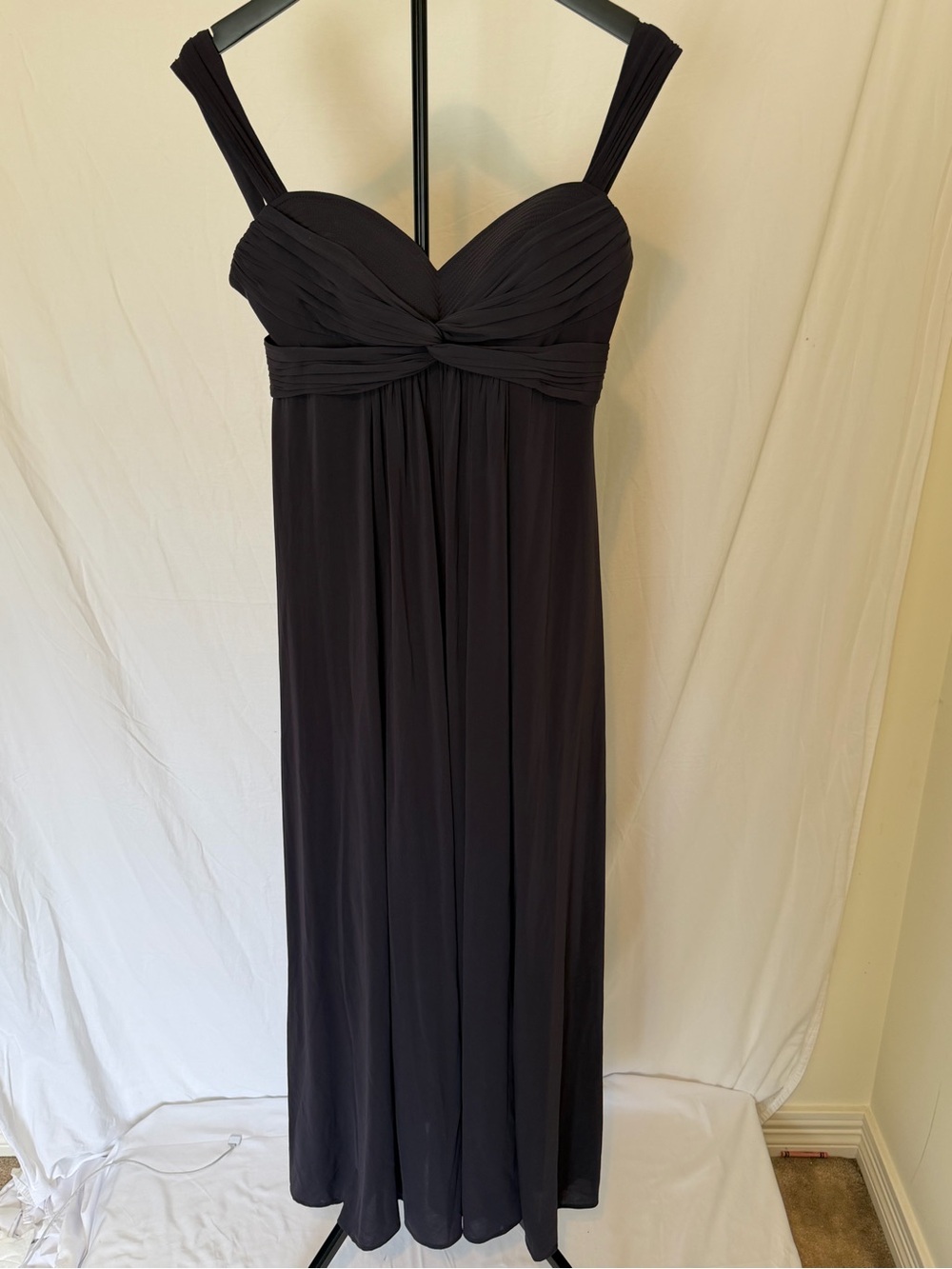 BCBG Max Azria Dark Navy Empire Waist Maxi Dress Size M